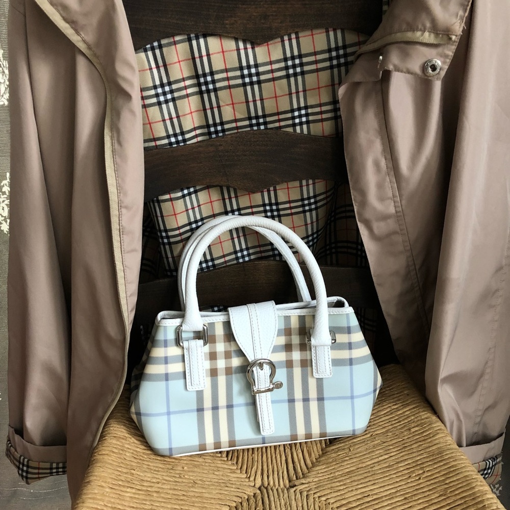 Authentic Burberry Purse Baby Blue